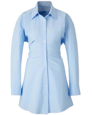 Alexander Wang Long-Sleeve Mini Dress - Blue