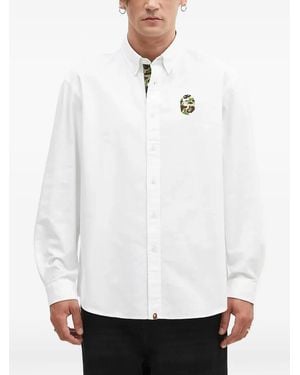 A Bathing Ape Abc Camo One Point Shirt - White