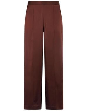 Roberto Collina Satin Pants - Purple