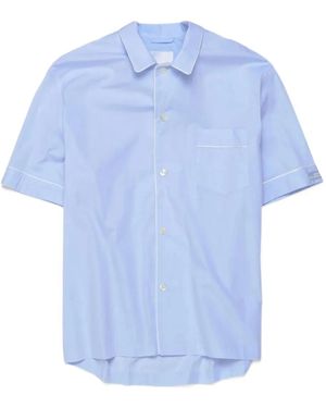 MAGNIBERG Cotton Pyjama Shirt - Blue