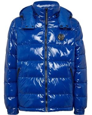 Philipp Plein Down Jacket - Blue