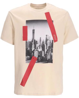ARMANI EXCHANGE T-Shirt Con Stampa - Rosa