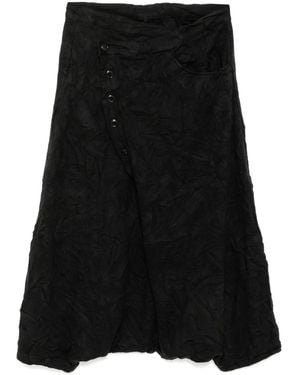 Y's Yohji Yamamoto Pantalon Fuselé À Poches Multiples - Noir