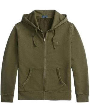 Polo Ralph Lauren Logo-Detail Zip-Up Hoodie - Green