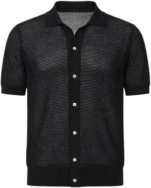 Tagliatore Short-Sleeves Shirt - Black