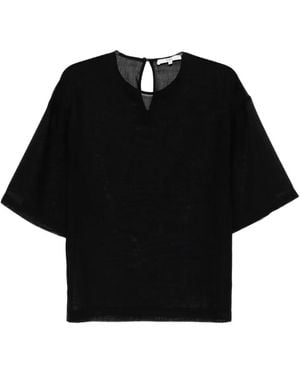 Tibi Gaze T-Shirt - Schwarz