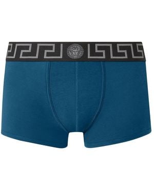 Versace Boxer Medusa Con Vita Elasticizzata - Blu