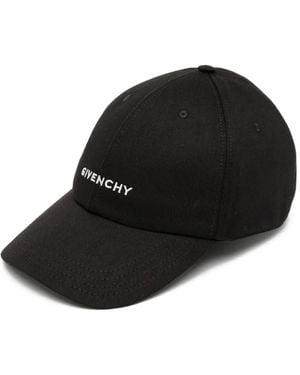 Givenchy Baseballkappe mit Logo-Stickerei - Schwarz