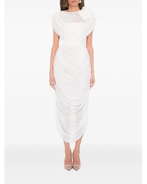 Ana Radu Fleur Midi Dress - White