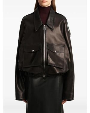 KHAITE Owey Bomber Jacket - Black