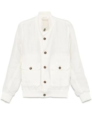 Barba Napoli Linen Jacket - White