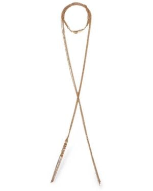 Chloé Belt-Style Scarf-Style Necklace - Metallic