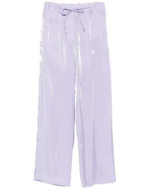 Manuel Ritz Drawstring Trousers - Purple