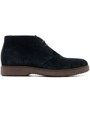 Henderson Lace-Up Ankle Boots - Blue