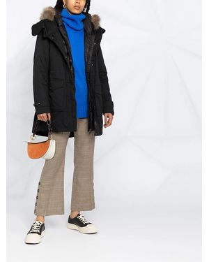 Woolrich フーデッド パデッドコート - ブラック