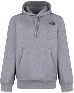 The North Face Logo-Print Hoodie - Gray