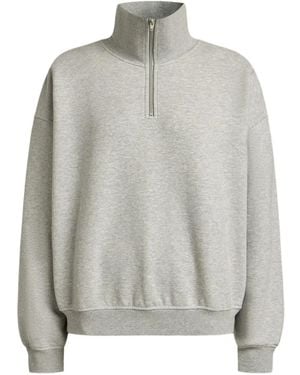 12 STOREEZ Zip-Up Sweatshirt - Grey