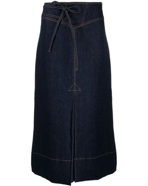 Rejina Pyo Gonna Denim Boon Midi - Blu