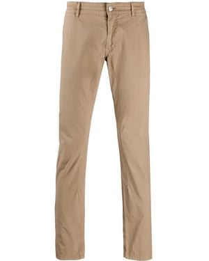 Daniele Alessandrini Slim Fit Chino Pants - Brown