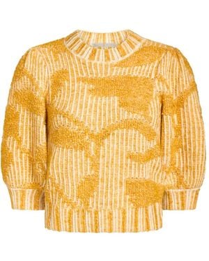 Marie Oliver Gail Bouclé-Knit Sweater - Metallic