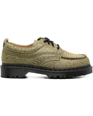 Dr. Martens Lowell Textured Derby Shoes - Green