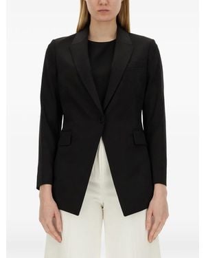 Theory Blazer À Revers Crantés - Black