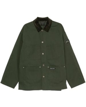 Canada Goose Beaumont Corduroy-Collar Coat - Green