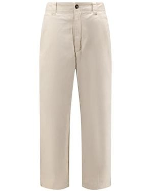 Woodbird Wu Chino Cotton Trousers - Natural