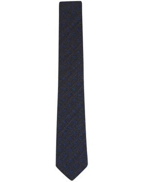 Ferragamo Herringbone pattern tie - Azul