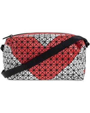 Issey Miyake Sac Porté Épaule À Imprimé Cœur Géométrique - Red