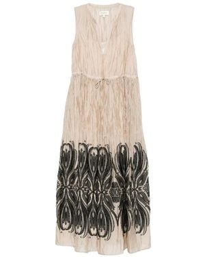 Psophia Crinkled-finish maxi dress - Weiß