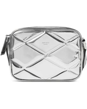 Jimmy Choo Small Box Camera Quilted Shoulder Bag - Grey