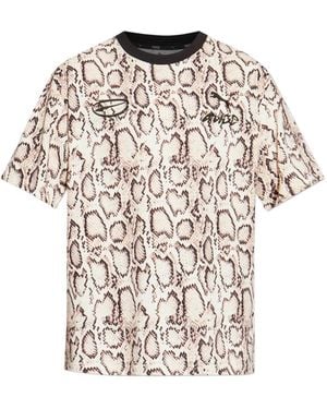 PUMA Animal Print Logo T-Shirt - White