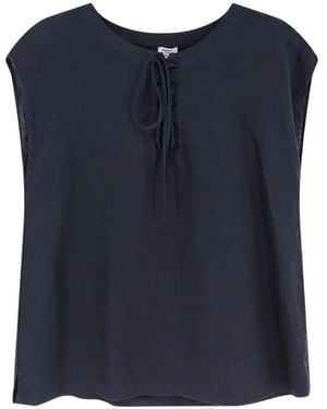 Aspesi Tie-Neck Sleeveless Top - Blue