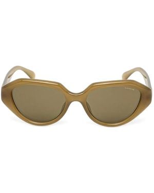 COACH Lunettes De Soleil À Monture Papillon - Natural