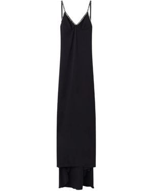 Stella McCartney Crystal-Embellished Floor-Length Dress - Black
