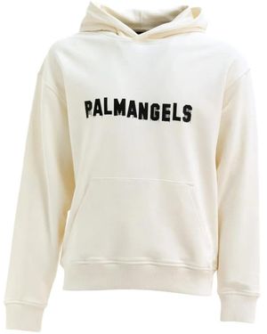 Palm Angels Sudadera Con Capucha Y Logo - Blanco