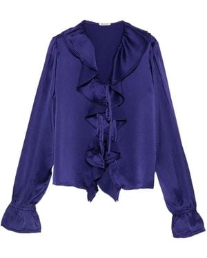Bode Ruffled Blouse - Blue