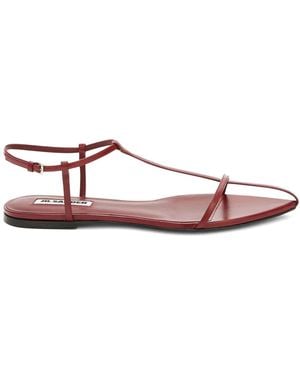 Jil Sander Flat Strappy Sandals - Pink