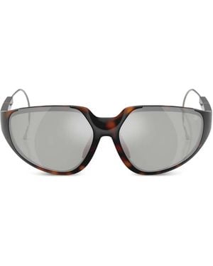 Moncler Shield-Frame Sunglasses - Gray