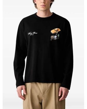Filling Pieces T-Shirt Imprimé À Manches Longues - Black