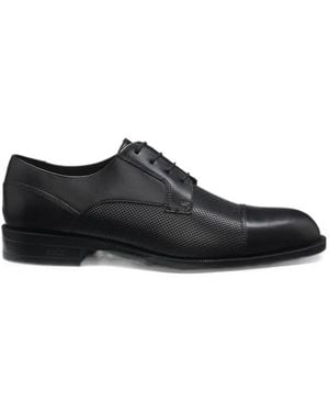 BOSS Cap-Toe Derby Shoes - Black