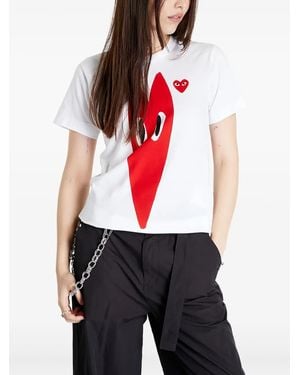 COMME DES GARÇONS PLAY コットン Tシャツ - レッド