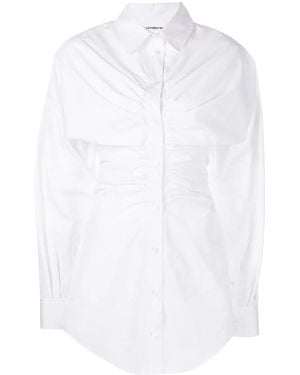 Alexander Wang Ruched Hourglass Shirtdress - White