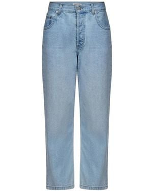Twp Mid-Rise Cropped Jeans - Blue