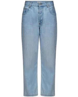 Twp Mid-Rise Cropped Jeans - Blue