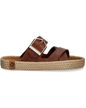 Bohonomad Buckle-Fastening Rope-Trimmed Espadrilles - Brown