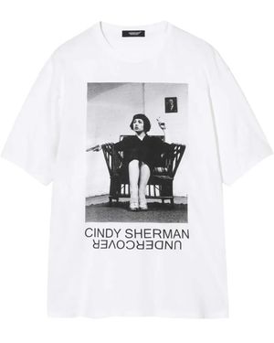 Undercover Cindy Sherman-Print Cotton T-Shirt - White