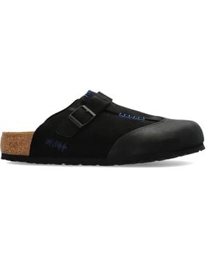 Birkenstock Boston Adererror Mules Mit Schnalle - Schwarz