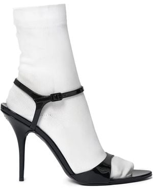 Balenciaga 110Mm Avenue Buckle Strap Pumps - White